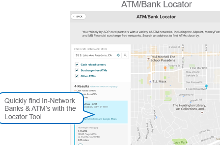 Quickly find in-network banks and atms with the locator tool.